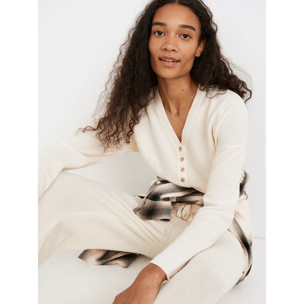 Madewell Asherton Waffle Henley Sweater